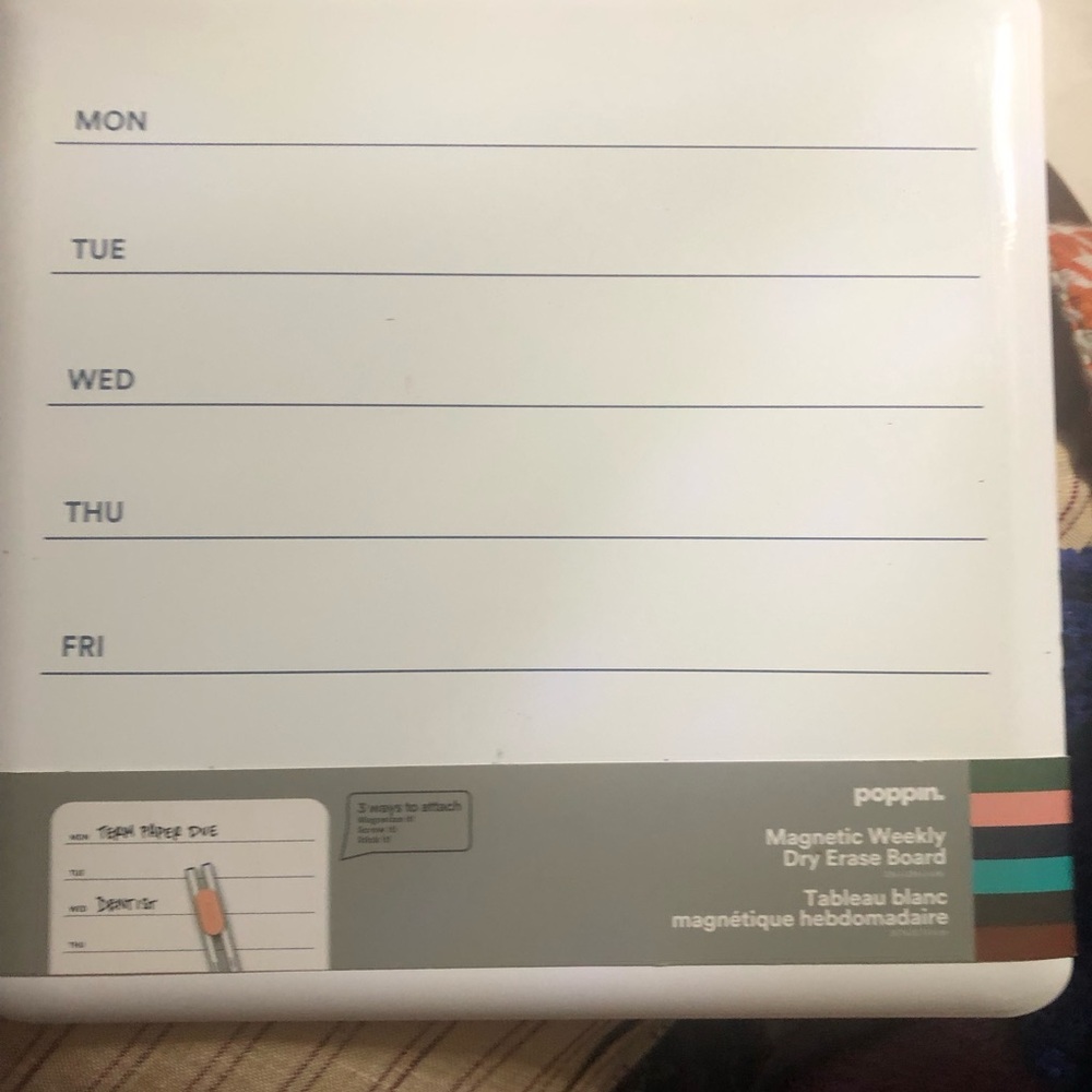 NWT Poppin dry erase board